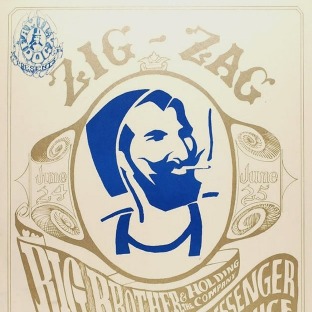 Original1960Rock Poster CHANCE ITS 1ST PRINTING OR SECOND FAMILY DOG ZIG ZAG MAN